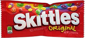 Skittles wrapper